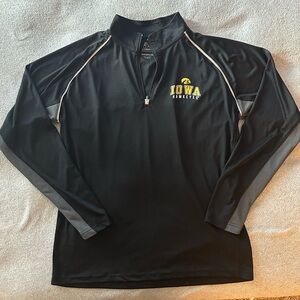 Iowa Hawkeyes 1/4-Zip Long Sleeve Top (M)